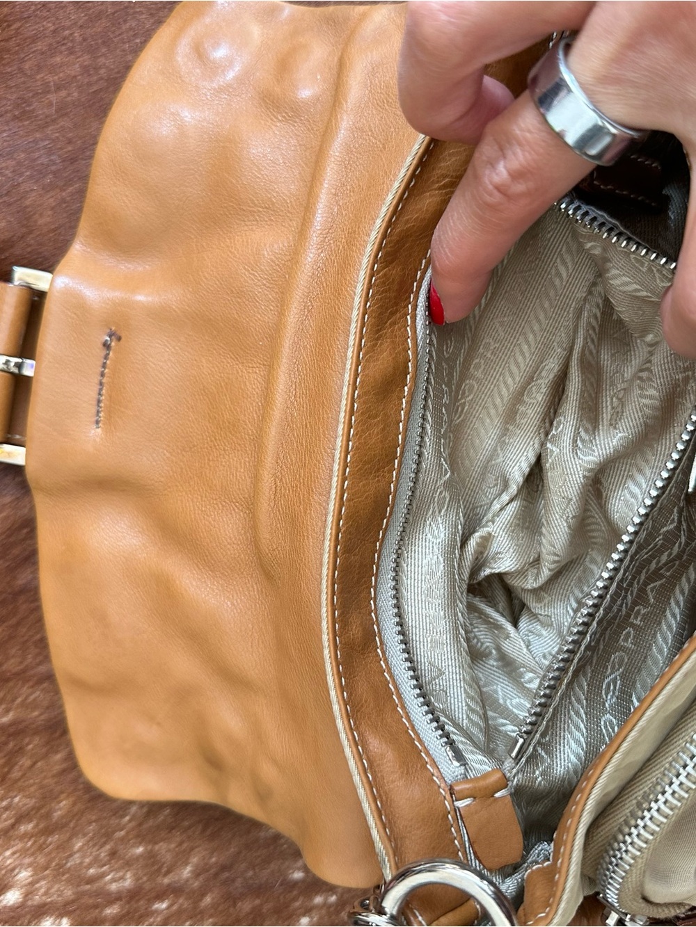 Vintage Mini Prada Tessuto Flap Chain Bag - Picture 6 of 8